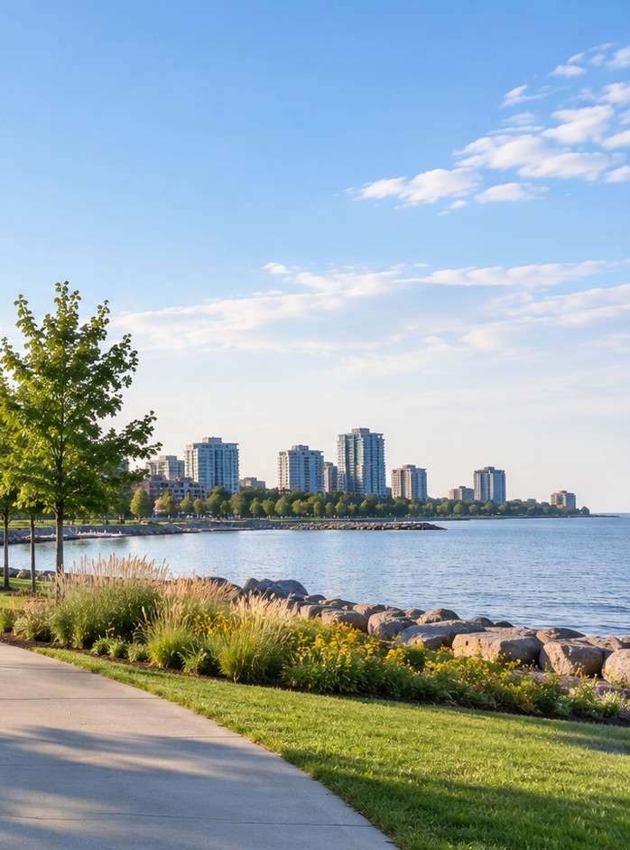 Oakville streetscape near Five Oaks